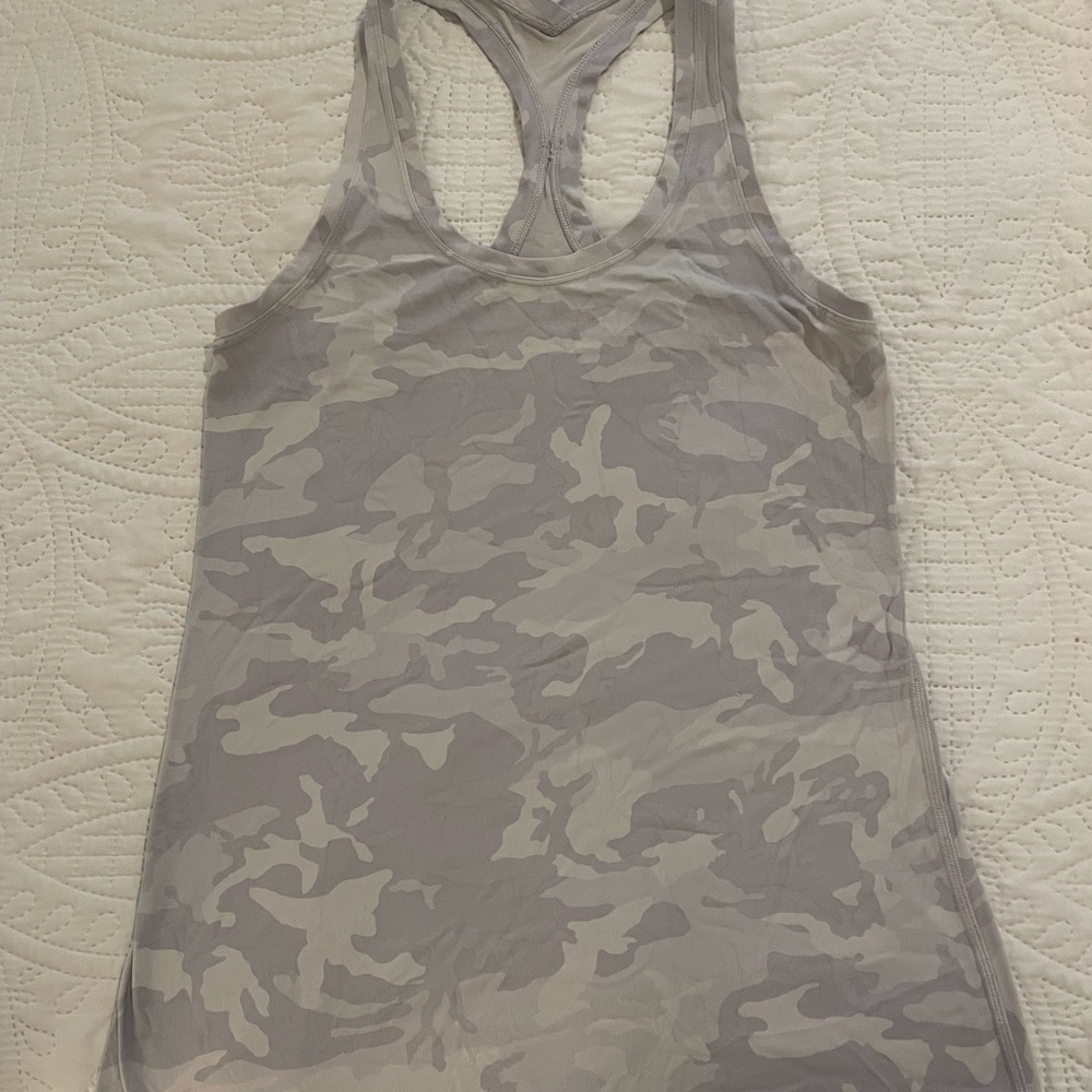 Lululemon Gray Camouflage Women's Tank Top